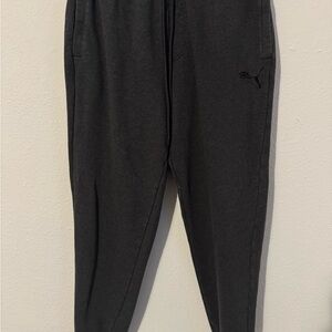 Puma Men's Dark Gray Tapered Jogger Sweatpants